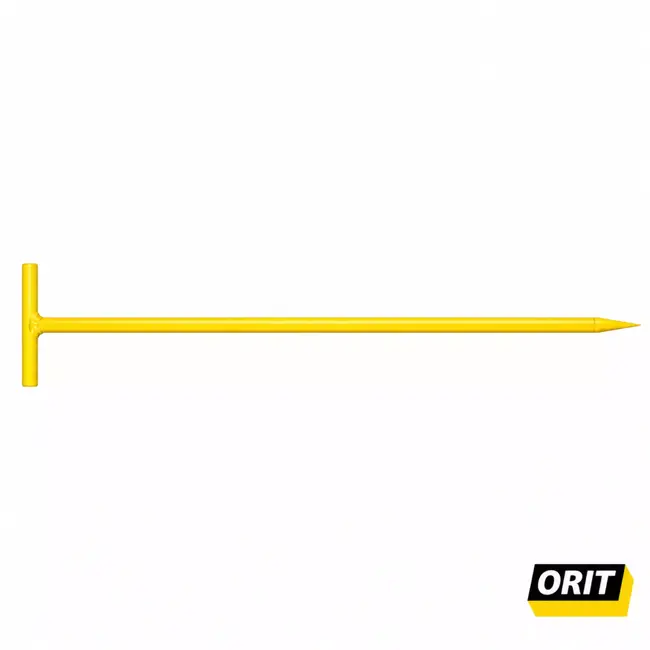 Orit Draadpen met T-greep Ø 15 mm - 600 mm - geel gepoedercoat