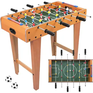 Kruzzel Tafelvoetbaltafel 69 x 36 x 62,5 cm - 18 spelers, 2 ballen, antislipgrepen en scoretellers