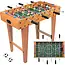 Kruzzel Tafelvoetbaltafel 69 x 36 x 62,5 cm - 18 spelers, 2 ballen, antislipgrepen en scoretellers
