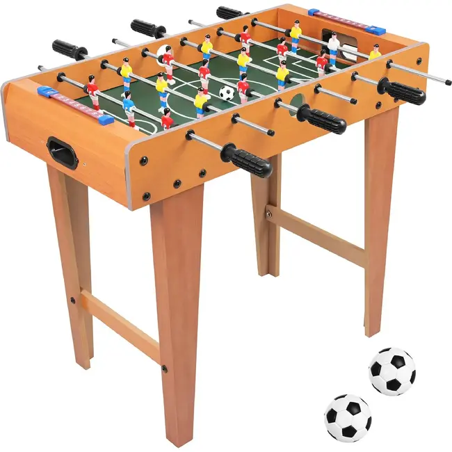 Kruzzel Tafelvoetbaltafel 69 x 36 x 62,5 cm - 18 spelers, 2 ballen, antislipgrepen en scoretellers