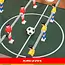 Kruzzel Tafelvoetbaltafel 69 x 36 x 62,5 cm - 18 spelers, 2 ballen, antislipgrepen en scoretellers