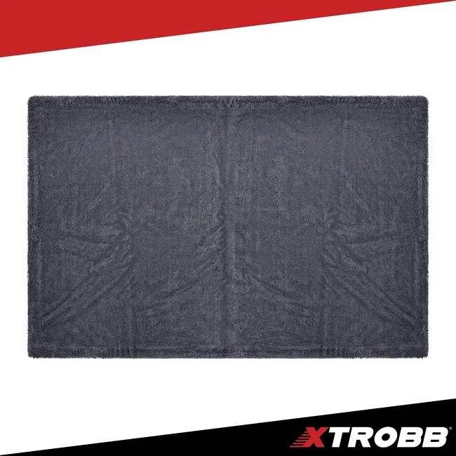 Xtrobb Microvezel autodroogdoek 90 x 60 cm - 1300 GSM, dubbelzijdig met gedraaide microvezels