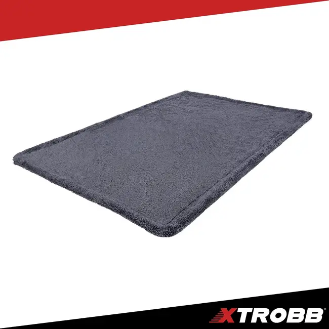 Xtrobb Microvezel autodroogdoek 90 x 60 cm - 1300 GSM, dubbelzijdig met gedraaide microvezels