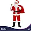 Glimz Kerstmanpak 13-delig - Met baard, pruik, muts, bril, riem, cadeauzak en bel voor kerst