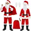 Glimz Kerstmanpak 13-delig - Met baard, pruik, muts, bril, riem, cadeauzak en bel voor kerst