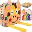 Kruzzel Montessori activiteitenboek giraffe - Zacht vilten speelboek met beweegbare onderdelen - 2+