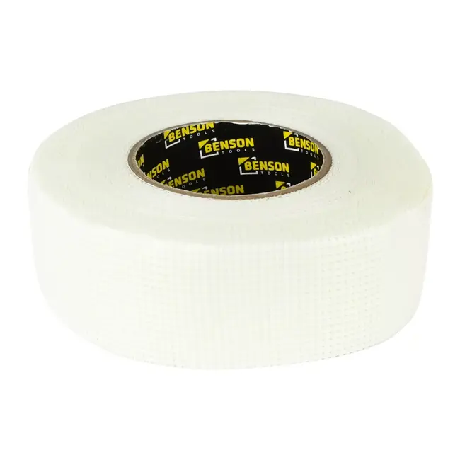 Benson Gaasband 50 mm x 90 m – Wapeningsband met 9 x 9 gaasstructuur voor naden in gipsplaten