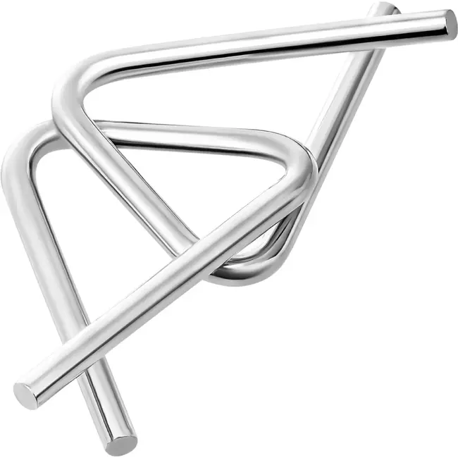 Kruzzel Metalen puzzels - set van 8 logische draadpuzzels van ijzer voor kinderen vanaf 6 jaar