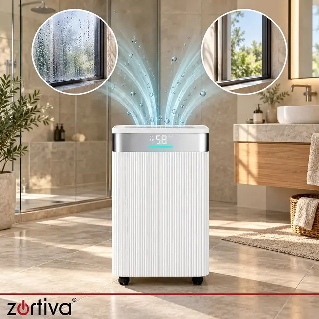 Zortiva Luchtontvochtiger tot 20 l/24 uur met wifi, hygrostaat, timer en 4,3 l waterreservoir