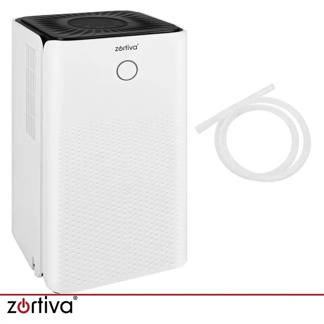 Zortiva Luchtontvochtiger tot 12 l/24 uur met wifi, 2 l reservoir, hygrostaat en timer voor binnen