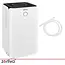 Zortiva Luchtontvochtiger tot 12 l/24 uur met wifi, 2 l reservoir, hygrostaat en timer voor binnen