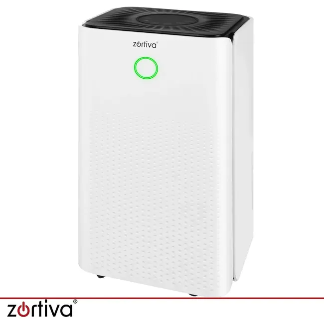 Zortiva Luchtontvochtiger tot 12 l/24 uur met wifi, 2 l reservoir, hygrostaat en timer voor binnen