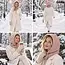 Glimz Wintermuts met sjaal voor dames in beige - geribd breiwerk, 30% wol en aantrekkoordjes