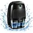 Zortiva Luchtontvochtiger 300 ml/24 uur - zwart, 600 ml reservoir, LED-indicatie en automatische stop