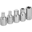 GEKO Olieaftapplug doppenset 18-delig - 3/8 inch, staal 50BV30 en verschillende dopprofielen
