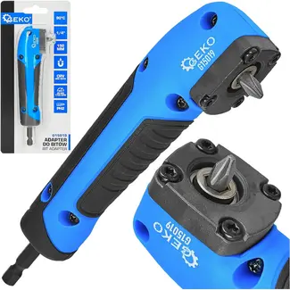 GEKO Hoekadapter voor bits 90 graden - 1/4 inch, 150 mm, magnetische bithouder inclusief PH2-bit