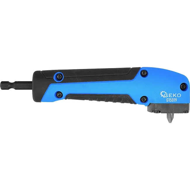 GEKO Hoekadapter voor bits 90 graden - 1/4 inch, 150 mm, magnetische bithouder inclusief PH2-bit