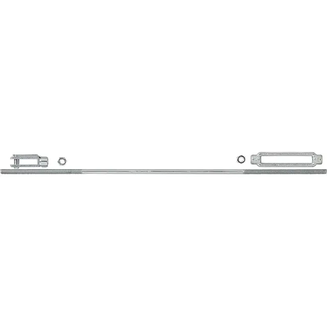 ProPlus Spanschroefset remstang M8 van staal voor aanhanger en caravan