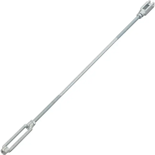 ProPlus Spanschroefset remstang M8 van staal voor aanhanger en caravan
