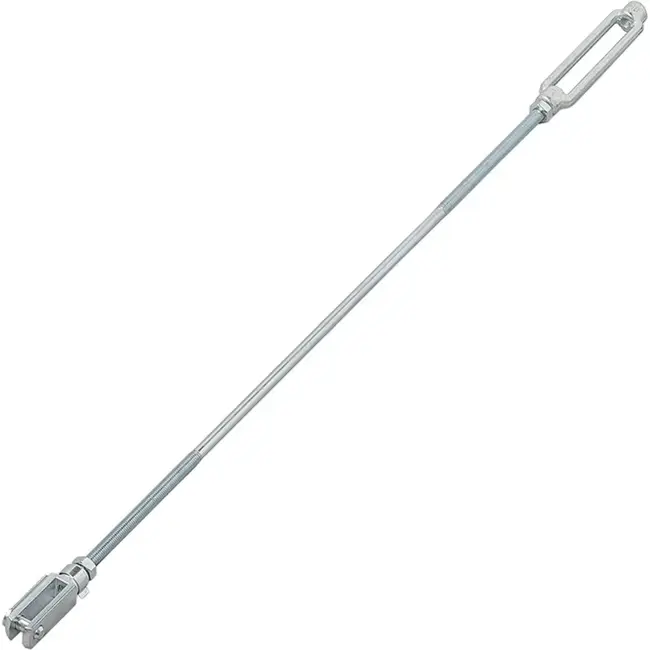 ProPlus Spanschroefset remstang M8 van staal voor aanhanger en caravan