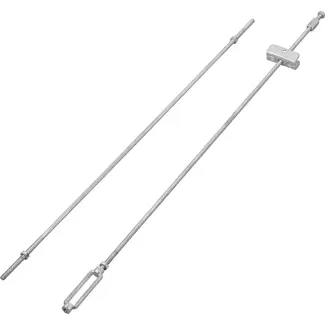 ProPlus Remgarnituur M8 voor AL-KO enkelas met twee metalen remstangen