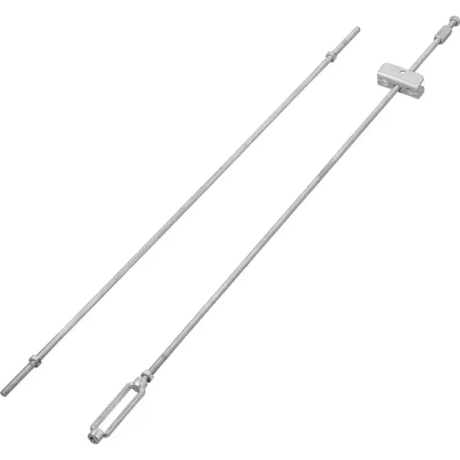 ProPlus Remgarnituur M8 voor AL-KO enkelas met twee metalen remstangen