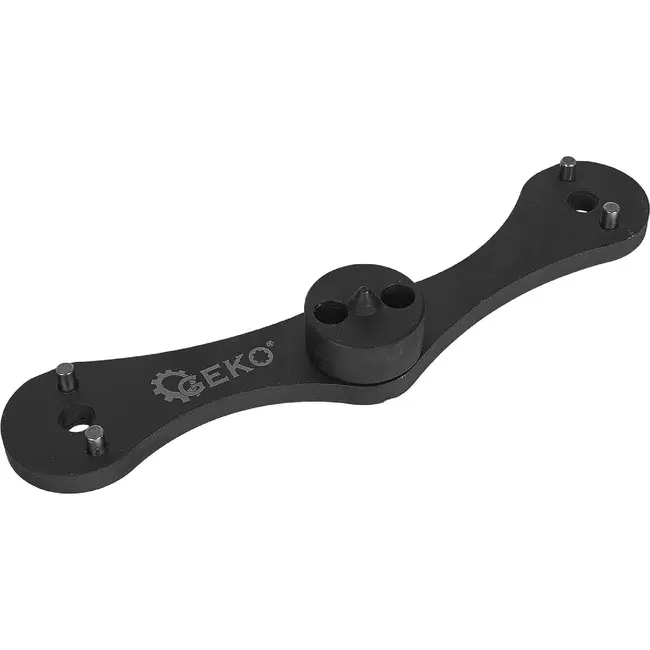 GEKO Blokkeerset voor balansassen BMW N47 B47 B48 - 4 adapters en basisplaat voor motoronderhoud