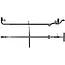 ProPlus Reservewielhouder onder caravan met wielen voor chassis 1300-1850 mm en reservewiel tot 23 kg