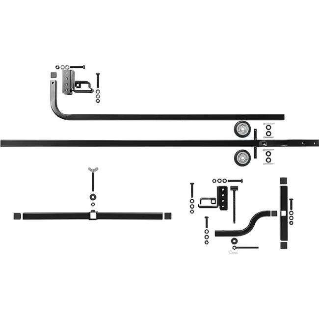 ProPlus Reservewielhouder onder caravan met wielen voor chassis 1300-1850 mm en reservewiel tot 23 kg