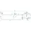 ProPlus Reservewielhouder onder caravan met wielen voor chassis 1300-1850 mm en reservewiel tot 23 kg