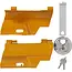 ProPlus Koppelingsslot ZZ-03A klapbaar RAL2008 voor Ø50 mm koppeling