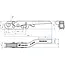 ProPlus Pendelsluiting rechts ZB-18R.A van staal voor agrarische trailers - 26,3 x 4,5 x 4,5 cm