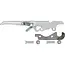 ProPlus Pendelsluiting links ZB-18L.A van staal - 26,3 cm voor trailers