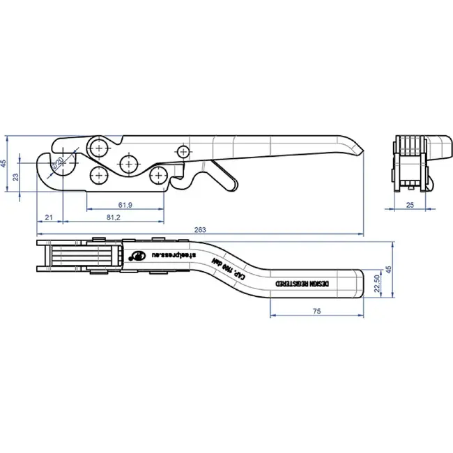 ProPlus Pendelsluiting links ZB-18L.A van staal - 26,3 cm voor trailers