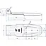 ProPlus Scharnier voor cargo trailer HB-01.270-02 van staal - 28,5 cm