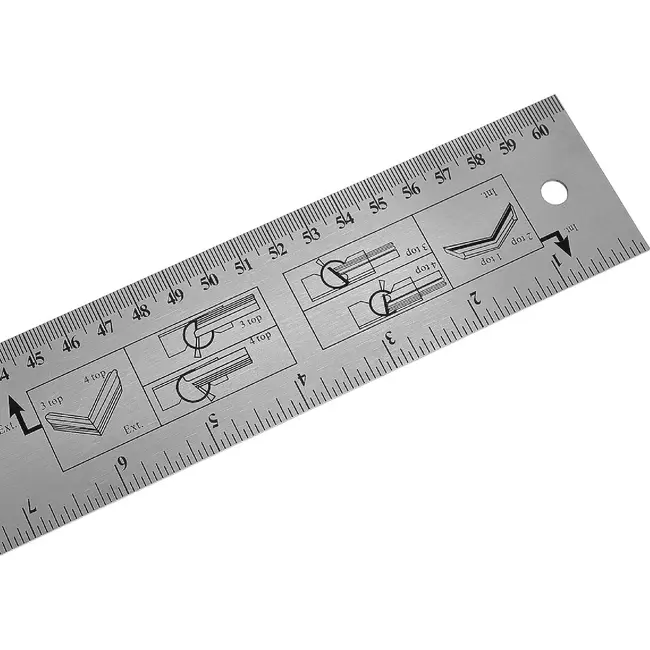 GEKO Verstelbare timmermanshoekmeter 600 mm met 180° schaal en vergrendelknop