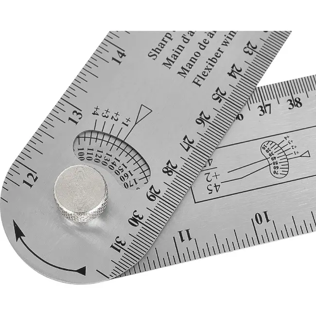 GEKO Verstelbare timmermanshoekmeter 600 mm met 180° schaal en vergrendelknop