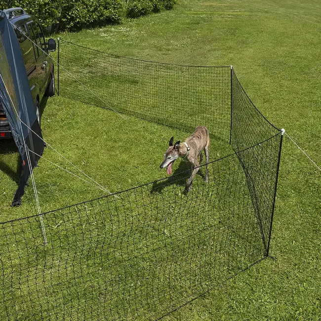 ProPlus Omheiningsnet voor huisdieren 18 m - zwart - 111 cm hoog