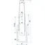 ProPlus Spansluiting smal 210 mm van staal met hefboom en trekbeugel