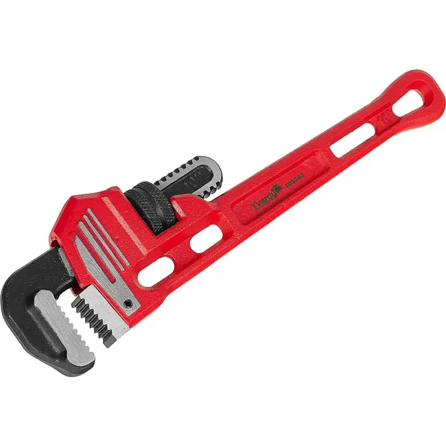 TVARDY Stillson pijptang 250 mm - 10 inch, CrMo-bekken en instelbereik 3/8 tot 1 1/4 inch