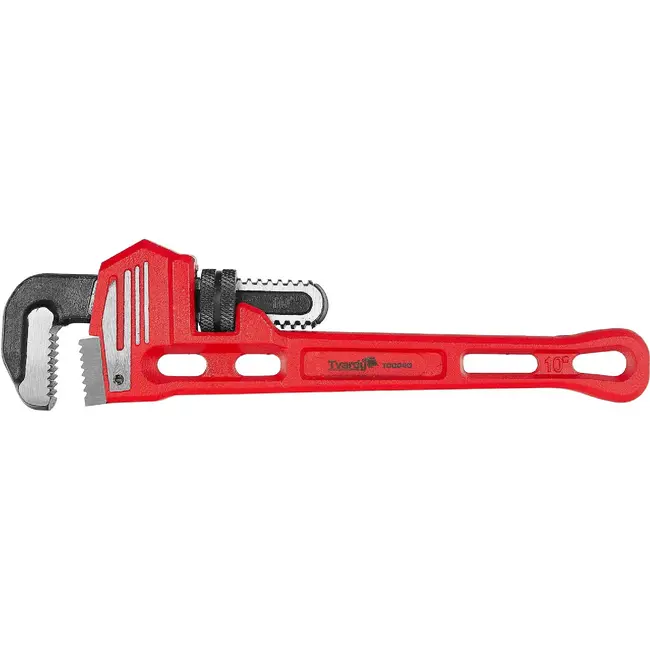 TVARDY Stillson pijptang 250 mm - 10 inch, CrMo-bekken en instelbereik 3/8 tot 1 1/4 inch