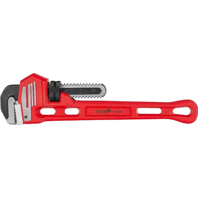 TVARDY Stillson pijptang 350 mm - 14 inch met getande CrMo-bekken en verstelbereik 1/2-2 inch