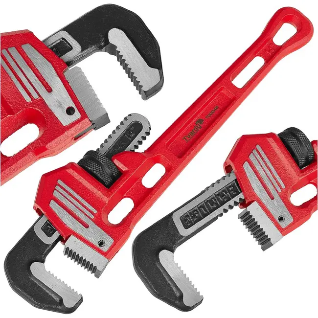 TVARDY Stillson pijptang 350 mm - 14 inch met getande CrMo-bekken en verstelbereik 1/2-2 inch
