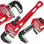 TVARDY Stillson pijptang 350 mm - 14 inch met getande CrMo-bekken en verstelbereik 1/2-2 inch