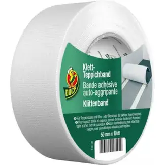 Duck Klittenband tape 50 mm x 10 m - zelfklevend en herbruikbaar