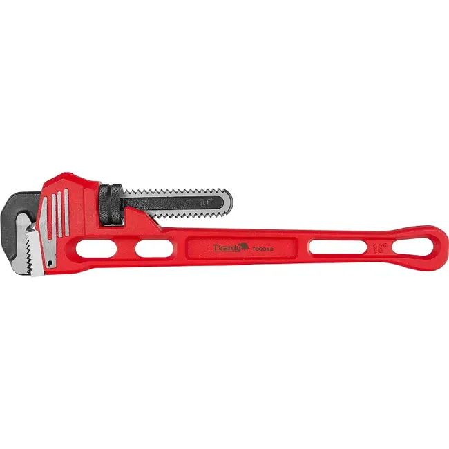 Tvardy Stillson pijptang 450 mm - 18 inch met getande CrMo-bekken en verstelbereik 1/2-2 1/2 inch
