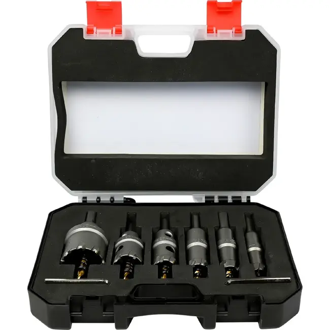 Benson TCT gatenzaagset RVS 7-delig - 16, 18, 20, 22, 25 en 35 mm
