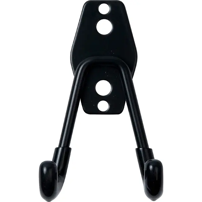 Benson Dubbele universele haak zwart 70 x 60 mm voor extra opbergruimte