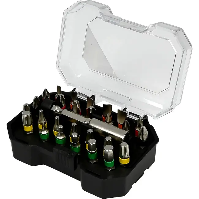Benson Bitset 28-delig van S2-staal met 1/4 inch zeskantopname