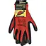 Benson Werkhandschoenen latex crinkle rood zwart maat 9 per paar